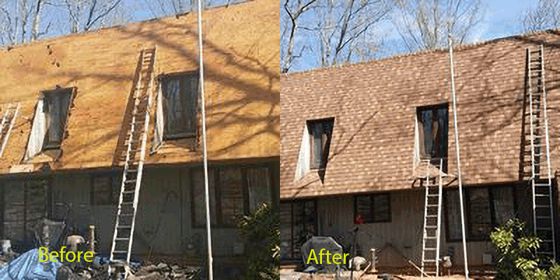 Picture of shingle roof we replaced in Marietta Georgia