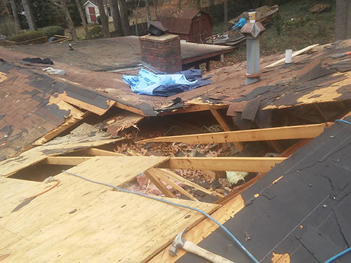 Major roof restoration in Woodstock Ga
